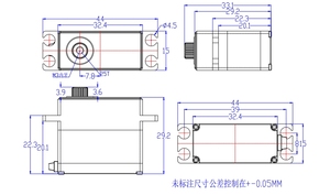 High-<strong>Speed</strong> Feetech Servo FT9015M 6V 15.5kg <strong>PWM</strong> Digital Micro Servo Metal Gear Coreless <strong>Motor</strong> Servo for 1/10 RC Car/robotyka - Product Image 5