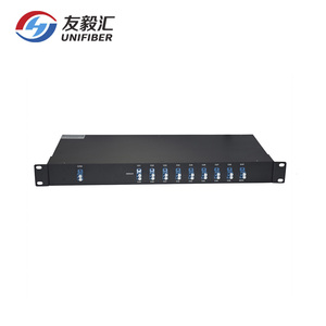 Dual LC/UPC 8+<strong>1</strong> <strong>Channel</strong> CWDM Passive Mux Demux <strong>Multiplexer</strong> with Express Port 1U 19&quot; Rack Mount - Product Image 3