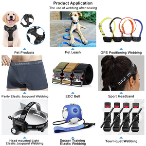 Gacent-banda de alta tenacidad para mascotas, correas de mascota con elástico reflectante, 25Mm, venta al por mayor