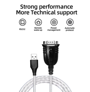 Kaynak fabrika usb 2.0 RS232 DB9 1m 1.5m 2m kablo Usb2.0 seri kablo Rs232 DB9 - Product Image 3