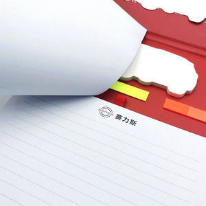 Bloc de notas de tapa dura al por mayor, juego de pegatinas de índice, papel de notas en blanco reciclable ecológico, Bloc de notas personalizado A5 A4 - Product Image 4