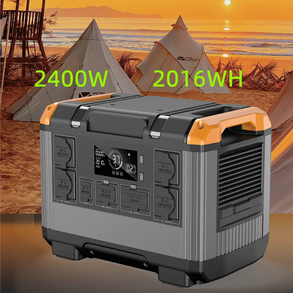 Cheap Price Lifepo4 Battery Small 1500W 2400W Lithium Energy Storage Outdoor Power Bank Station Back Up Portable Solar Generator
