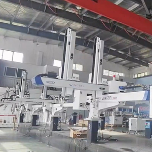 Ad alta velocità cinque assi Servo manipolatore per iniezione pieno servomotore togliere doppio braccio Cnc tornio carico e scarico Robot - Product Image 1
