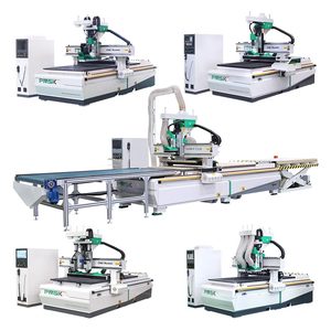 Funiture-línea de producción de enrutador Cnc, máquina de tallado de nido de madera, carga y descarga automática - Product Image 1