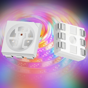 5050RGB 0.5W ชิป3-in-1สีแดงสีเขียวสีน้ำเงินไตรสี SMD LED สำหรับการประยุกต์ใช้โคมไฟ LED - Product Image 4