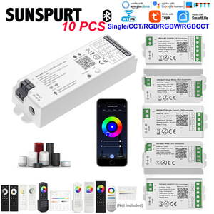 <strong>LED</strong> <strong>Controller</strong> Intelligent Bluetooth WIFI Graffiti Mobile App Monochrome Seven Color RGBW Light Strip Voice Dimmer