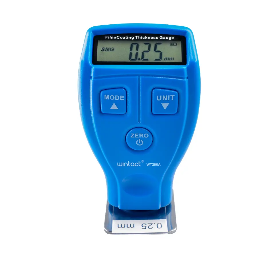 Wt200a Digital Car Paint Coating Probe Meter Tester Film Micron Surface Coating Thickness Gauge Meter Coating Thickness Gauge