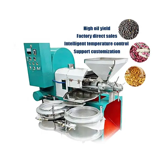 Commerce de machine de filtre-presse d'huile d'arachide de fèves de soja 6yl-68 domestiques pour le Kenya