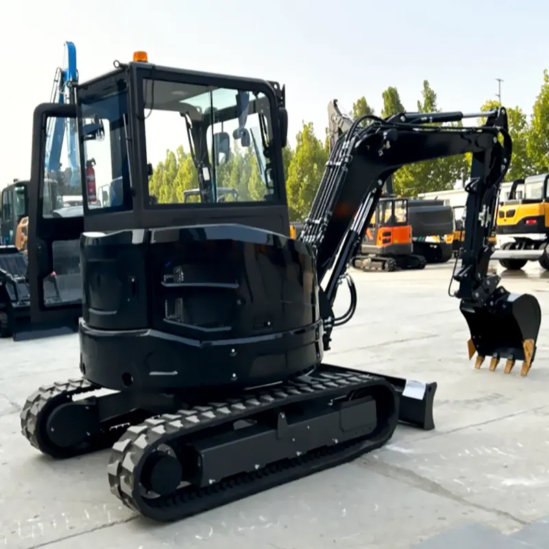 günstig 3 tonnen 3,5 tonnen epa-motor minibagger traktor bagger zum verkauf mit gummiraupen und stahlraupen
