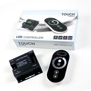 PWM DC12V 24V 18A 6 Tasten kabellose Fernbedienung einstellbare Helligkeit mit Touch-Controller einfarbiger LED-Streifen-Dimmler - Product Image 1