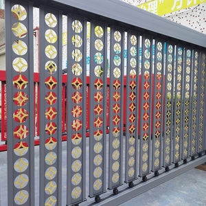 Tùy Chỉnh Nhiệm Vụ Nặng Nề Hàng Rào Cổng Trackless Cơ Giới Công Nghiệp Thép Không Gỉ Hàng Rào Trong Không Khí Cổng Có Thể Thu Vào Cổng - Product Image 3