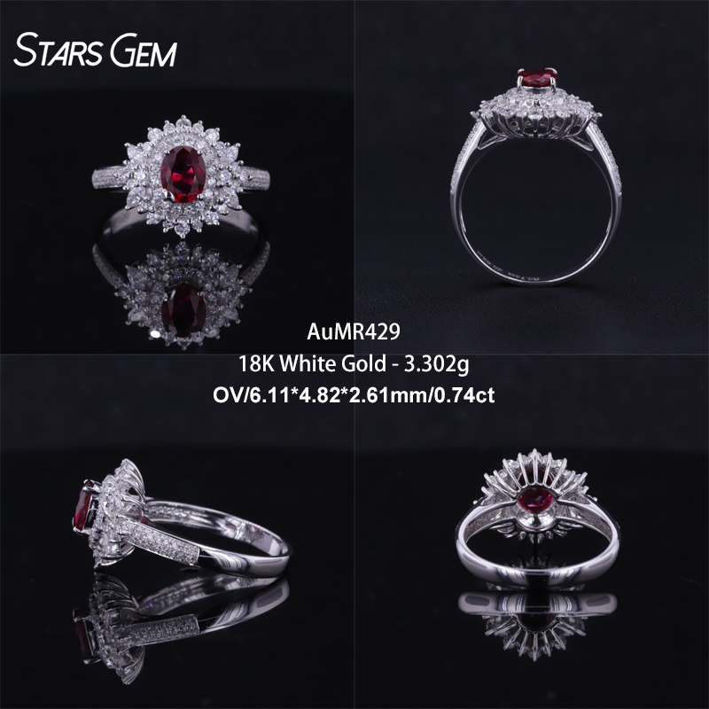 18K White Gold-AuMR429