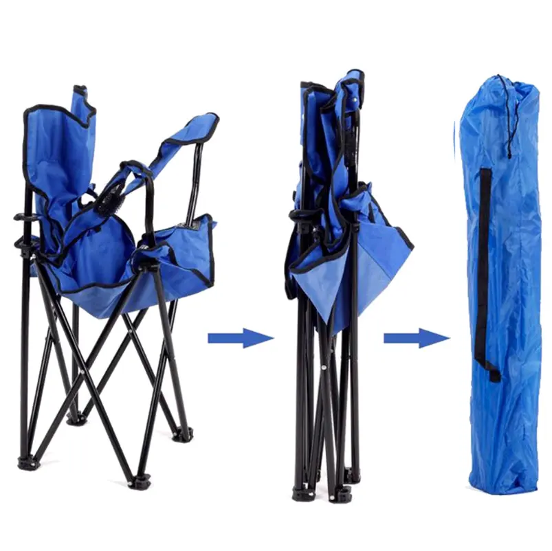 Hot Sale Light weight Adjustable Outdoor Relax Reclining Adult Kids Metal Folding Camping Chair Cadeira De Praia Sillas