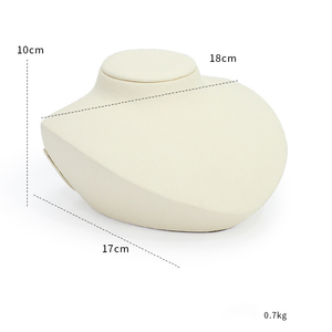 Jinsky Beige Color Jewelry Display Set Golden Frame <strong>apple</strong> Shape Jewellery Stands Oval Shape Platform for Counter showcase - Product Image 6