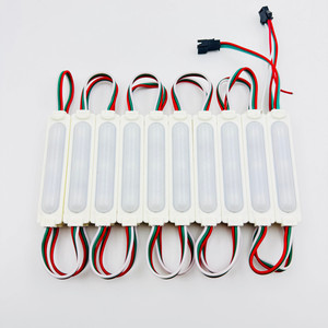 מודול צבע מלא עמיד למים עם עדשה לבנה dc 12v 24v 50smd ip65 נארחים מודחסים led עבור שלט חוצות הוביל שלט חוצות