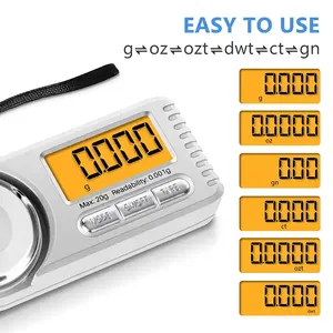 2025 Xách Tay Cân Bằng 0.001G Độ Chính Xác Mini Kỹ Thuật Số Cân Trọng Lượng Kỹ Thuật Số Túi Đồ Trang Sức Quy Mô Cho Kim Cương Có Trọng Lượng Quy Mô - Product Image 2