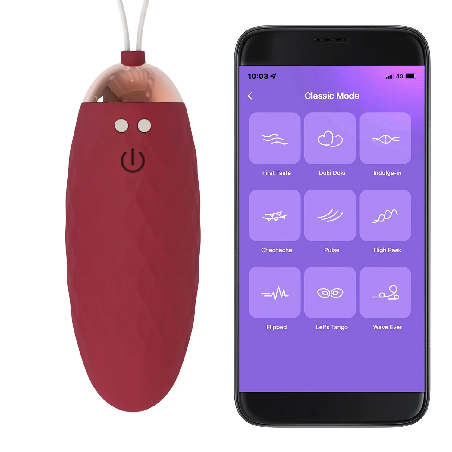 Desain baru pengontrol aplikasi pintar mini cinta bergetar telur nirkabel pengendali jarak jauh vibrator telur lompat
