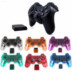 Gepaide 2.4Gワイヤレスゲームコントローラージョイスティック透明デザイン特徴振動モーター有線PS2に対応 - Product Image 6
