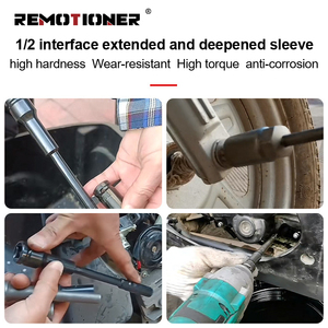 1/2 "Extra-Long mỏng Tường bánh xe bảo vệ tác động sâu ổ cắm cho điện cờ lê xe máy tự động sửa chữa công cụ - Product Image 3