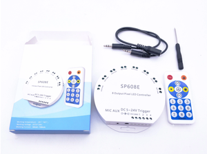2020 Multi-channel Dimmer SP 608E 8Port Signal <strong>Outputs</strong> Pixel 8 Zones SP608E LED <strong>Controller</strong> for <strong>Digital</strong> Addressable Strip Light - Product Image 3