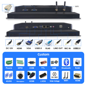 CUSTOM産業用タブレットPCタブレットタッチスクリーンマルチインチファンレス産業用タッチパネルPC CNCマシン用組み込みコンピューター - Product Image 2