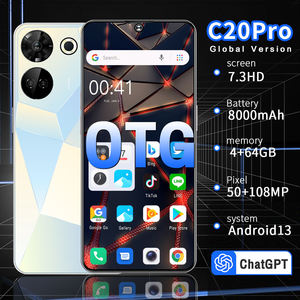 Oyun cep telefonları C20 Pro 1T 7.3 inç Android13 orijinal 5G Smartphone akıllı cep telefonları Android cep telefonu hücresel düşük P - Product Image 2