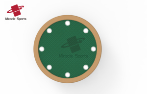 Phong cách hiện đại Vòng gấp Poker bảng với cup chủ màu xanh lá cây bố trí cho Poker Canh Bạc - Product Image 6