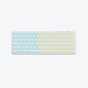Teclado inalámbrico USB recargable de 2,4G, modo dual, teclado de oficina retroiluminado multicolor, nuevo producto con características exclusivas - Product Image 5