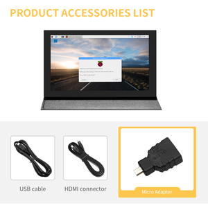 Metall hülle 7 Zoll 1024*600 Kapazitives Touch panel TFT LCD-Modul Bildschirm anzeige für Raspberry Pi 3 B/4b Banane Pi IPS-Monitor