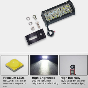 บาร์ไฟ LED แต่งรถบรรทุกออฟโร้ดขนาด7นิ้ว12V,บาร์ไฟตัดหมอกไฟ LED 36W สำหรับขับรถบรรทุกออฟโรดรถปิคอัพรถ ATV UTV - Product Image 2