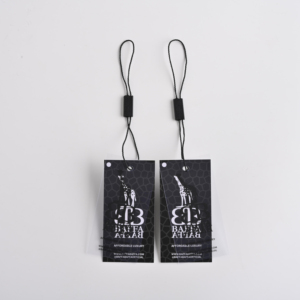 Cuerda de algodón Nuevos diseños de etiquetas colgantes de China Nuevas etiquetas colgantes a presión de China Encordado de etiquetas colgantes - Product Image 5