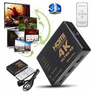 Adaptador de bruja de 4K 5 ORT 1080 ORT witP 3D 5 UT N 1 UT 5x1 Hwitwitwitwitwitwitwitcher onverter box con botón - Product Image 1