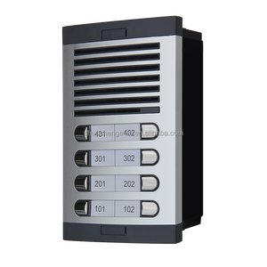 Sistema de intercomunicación de audio 1 + N Estilo S Teléfonos interiores Panel de botones de doble fila CARRIL DIN C45 Transformador de fuente de alimentación para 8 edificios
