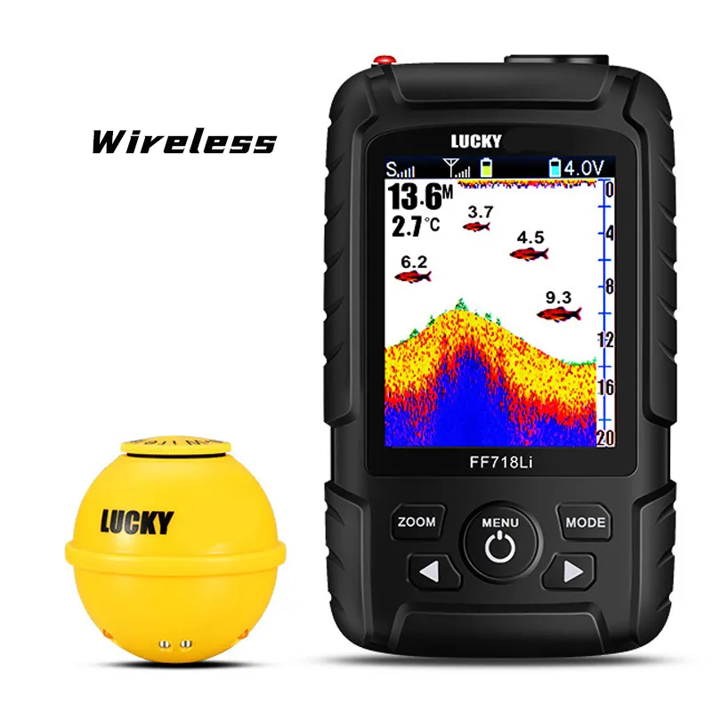 Heißes neues Angebot Ultraschall Low rance Farbbild schirm Sonar Wireless Visual HD Unterwasser tragbarer Fisch finder