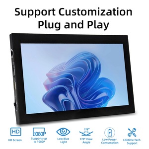 7-Zoll-Ras Pberry PI HD/MI-Display, kapazitiver 1024*600 IPS-Touchscreen, Eisen gehäuse