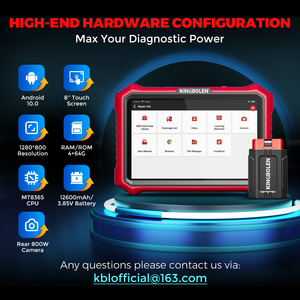 2025 yeni KINGBOLEN K8 PRO 8 inç tüm sistem teşhis araçları ile ECU kodlama Online kodlama ömür boyu ücretsiz güncelleme