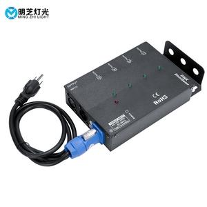 4 yollu izole DMX Splitter amplifikatör dağıtıcı 3 pinli çıkış hareketli kafa ışık Par ışık konser düğün Par - Product Image 5