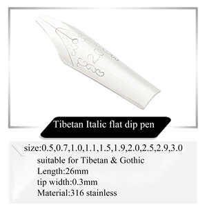 26mm <strong>2.0MM</strong> Cartoon Art Tibetan Gothic English Art Dip Pen Nib <strong>Tip</strong>