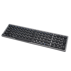 Personalizado ergonómico BT 3,0 Mini teclado plegable inalámbrico teclado plegable Bluetooth teclado para Huawei