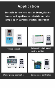 Mando a distancia ABCD de 1, 2, 3 y 4 teclas, cortinas electrónicas, puerta de garaje, código de clonación remota, 315Mhz, 433Mhz, código de aprendizaje, controlador RF - Product Image 6