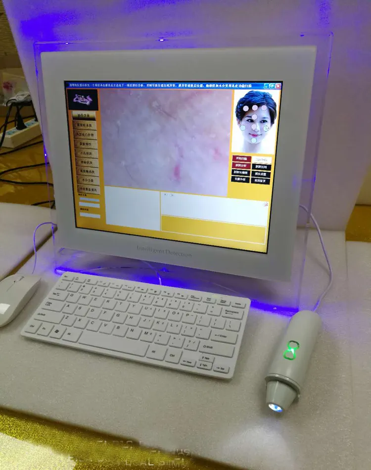 Цифровой кожи влаги тестер ЖК дисплей масла анализатор влаги для красоты уход за кожей