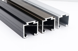 Tùy chỉnh nhôm hồ sơ trượt đường sắt cửa trượt Hệ thống theo dõi cho túi hoặc liên kết Cửa Treo đầu bánh xe đường sắt - Product Image 5