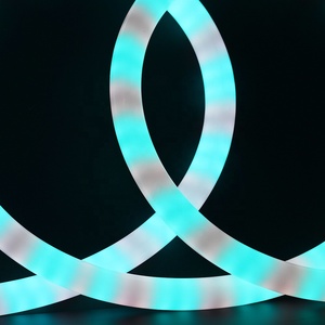 แถบไฟนีออน Led ดัดได้360องศา,แถบไฟนีออน LED RGB ปรับโปรแกรมได้พิกเซลดิจิทัลสำหรับตกแต่งอาคาร