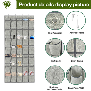 35 túi trên cửa Giày Tổ Chức, treo cửa giá giày cho tủ quần áo, lớn giữ giày lưu trữ - Product Image 3