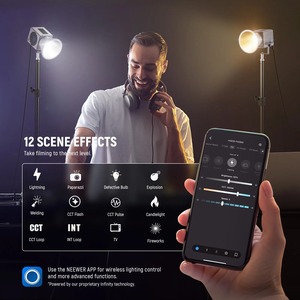 Für NEEWER HS60B 60W Mini-Video licht Tragbare zweifarbige COB-LED-Beleuchtung mit kontinuierlicher App-Steuerung für den fotografischen Gebrauch - Product Image 5