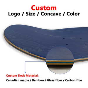Jiesen Tùy Chỉnh Patineta 7 Lớp Nhuộm Màu Sắc Canada Maple Gỗ Trống Đồng Bằng Ván Trượt Sàn Dye Skate Board Boong - Product Image 6