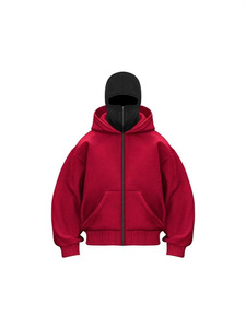 Nhà Máy Bán buôn thời trang mùa thu Tùy chỉnh mặt nạ mới mùa đông hoodie rắn outwear Zip Up hoodie tùy chỉnh áo cho nam giới Hoodies - Product Image 2