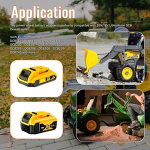 20V на 12V DC адаптер питания преобразователь с подключаемым колесным адаптером для 20V/18V литиевая батарея - Product Image 6