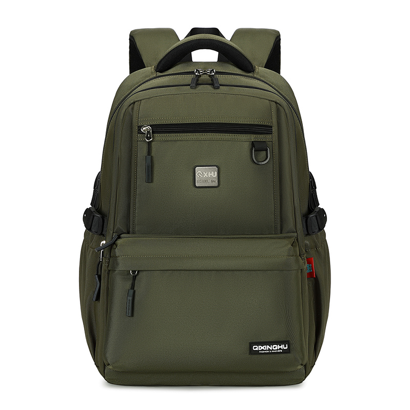 green Brown backpack