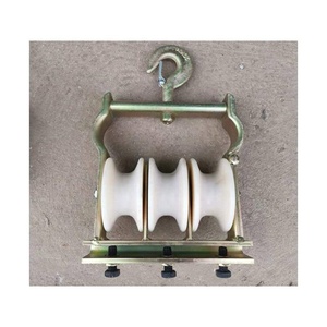 Bloque de polea de cable aéreo de doble uso tipo sentado y colgante de 3 gavillas - Product Image 4